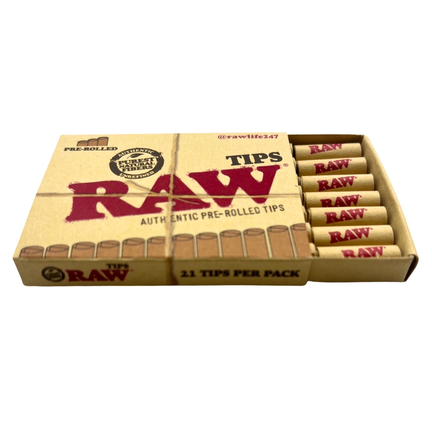 raw pre-rolled tips