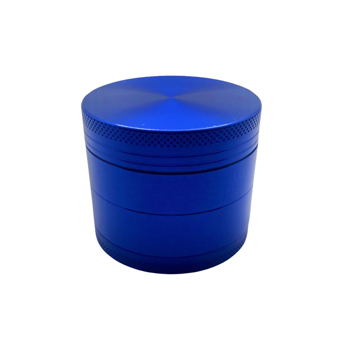 blue four piece grinder