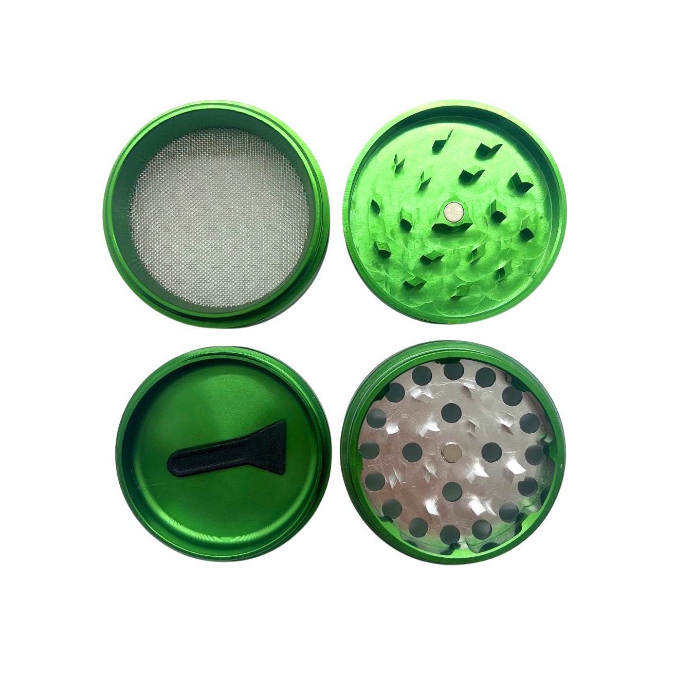 green four piece grinder